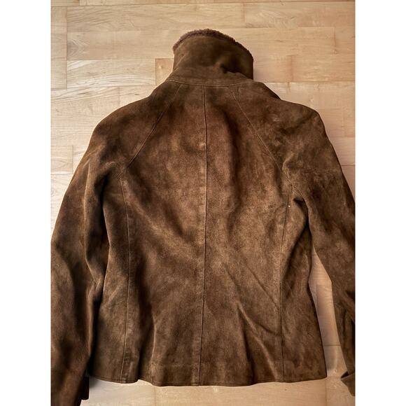 Ralph Lauren Collection Purple Label Shearling Suede Leather Brown Western 4 - Picture 9 of 9